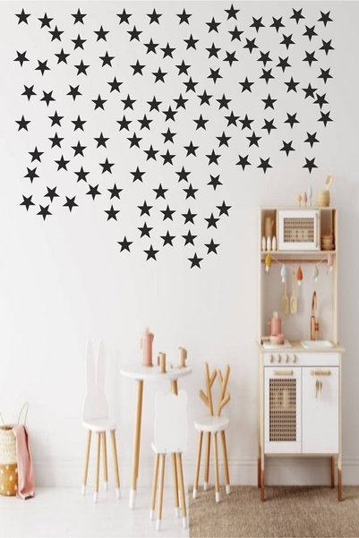indirimsevinci 100 Pieces MDF Laser Cut 3 cm Star