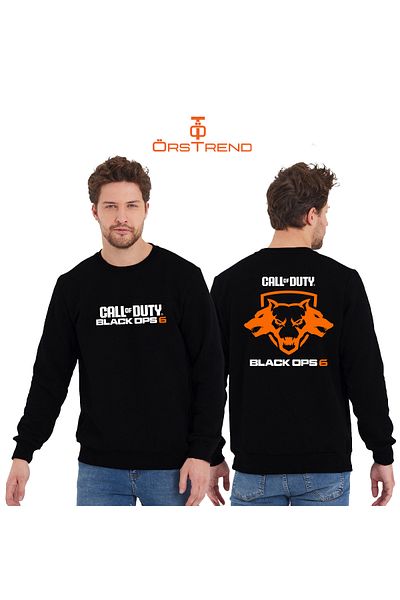 ÖRSTREND Unisex Call of Duty Black Ops 6 Printed Crew Neck Sweatshirt