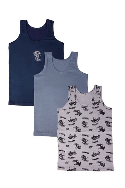 DOMİKİDS Domikids Boy's Cotton Tank Top 3 Pack