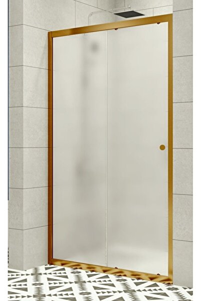 Durul Duşakabin Ön Cephe Altın Profil Buzlu Cam