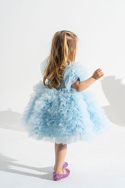 Linola Baby Kids Elsa - Blue Princess Skirt Loli Dress