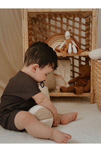 bohemoon Teddy Çıngıraklı Topum Bej - Krem (12 cm)