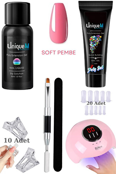 Uniquem 35 Parça Tırnak Yapma Poly Gel Seti Protez Tırnak Yapma Tırnak Süslem...