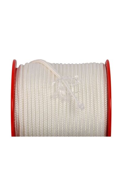 Globe 3.0 Mm Polyester Multi-Purpose Rope - White - 50 M- Roller