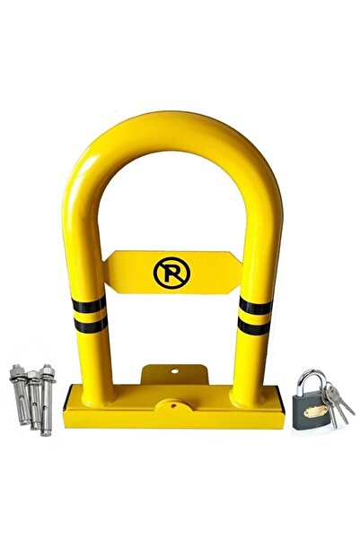 POYRAZ Sarı Renkte Otopark Bariyeri  Yatar Kalkar Kişisel Kilitli Park Bariye...