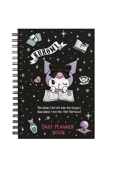 BLA GROUP Hello Kitty Black Kuromi Ημερήσιο Βιβλίο Planner - KUROMİ