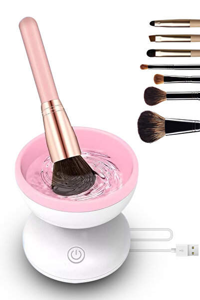 MUJGAN Otomatik Makyaj Fırça Yıkama Makinesi – USB Şarjlı, Pratik ve Hızlı Temizlik