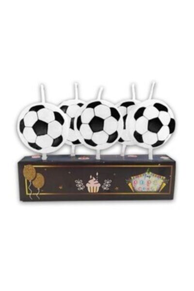 parti sürprizi Futbol Topu Mum 5 Adet