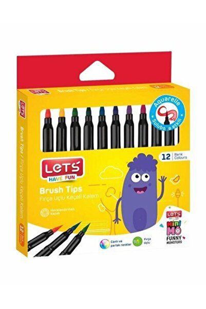 Lets Fıma L-7212 12 Color Brush Tip Felt Pen