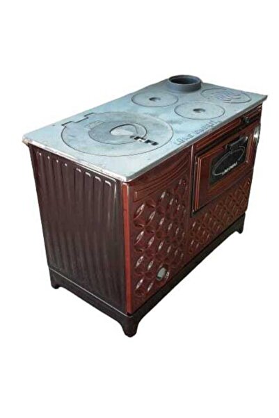 ÖZSAL Lüks Enerji Geniş Fırınlı Majolik Kovalı Uyuyan Kuzine Soba Önden Havalı