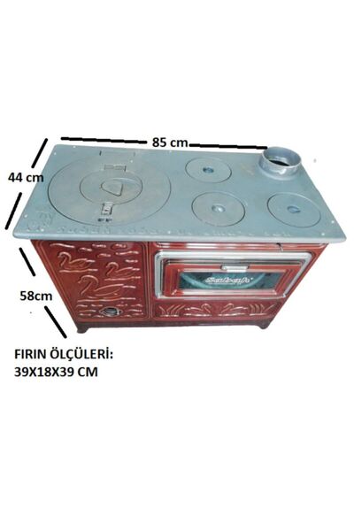 ÖZSAL Kovalı Uyuyan Soba-önden Havalı-majolik-geniş Fırın-önden Havalı Lüks Soba
