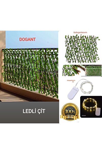 Dogant Ada Bahçe Balkon Mutfak Yapay LEDLİ ÇİT