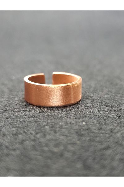 Yüksel Boncuk Copper Matte Ring - Safe and Stylish Design