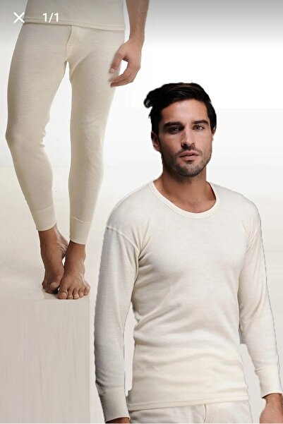 tubgen Ανδρικά μάλλινα εσώρουχα HasWool 2-Pece - Thermal Anti-Sweat Undershirt