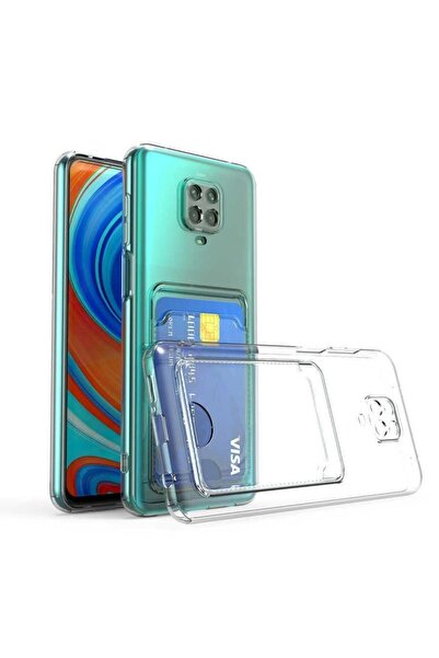 HANPORIUM Redmi 9A Kılıf Darbe Emici Köşe Korumalı Kartlıklı Cüzdanlı Silikon Kapak