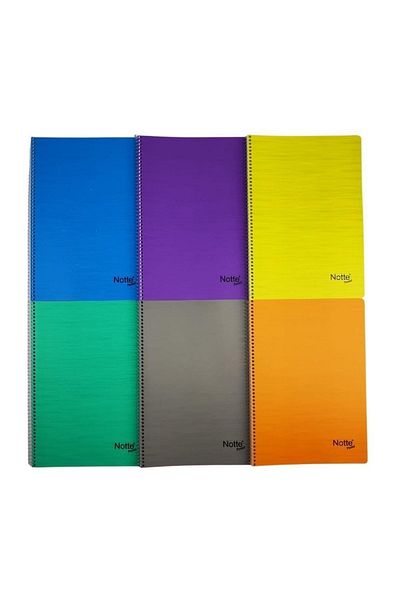 Notte A4 Pastel 80 Check - Capac din plastic cu spirală