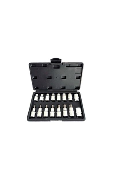 Nt Tools Ncset83 - 16 Piece 1/2"Cr-V Torx and Type Socket Set