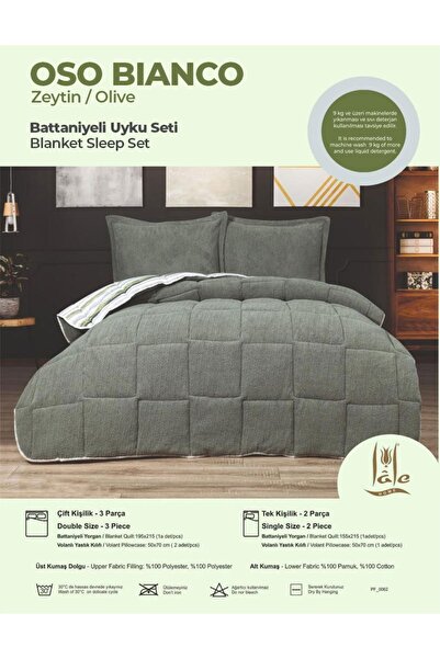 TREND OSO BLANCO Battaniyeli Sherpa Uyku Seti