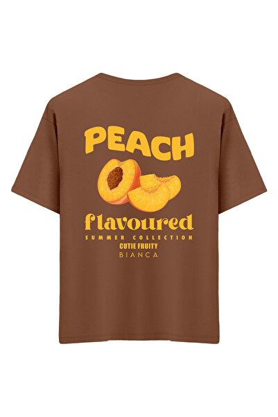 Mounte Bianca Unisex breskva - Oversize kroj T-shirt