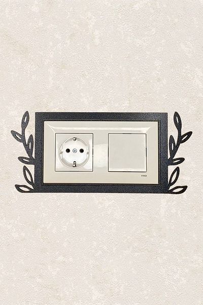 BLgrup 2115 Laser Cut Wooden Socket Frame Double Decorative