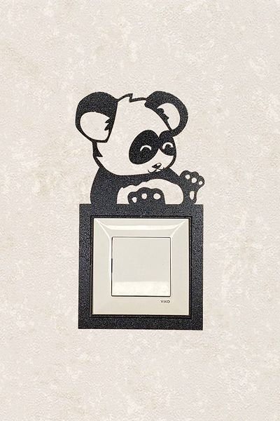 BLgrup 2126 Laser Cut Decorative Wooden Switch Socket Frame Single Koala