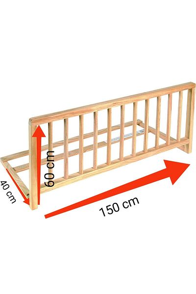 wooden women world Natural wood bed frame barrier bed frame protective barrier