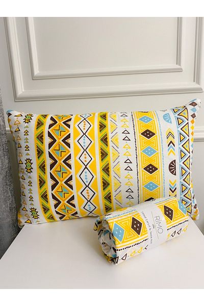 Atelier Home 180x200 Ranforce Fitted Sheet Set + 2 Pillowcases Authentic Patterned