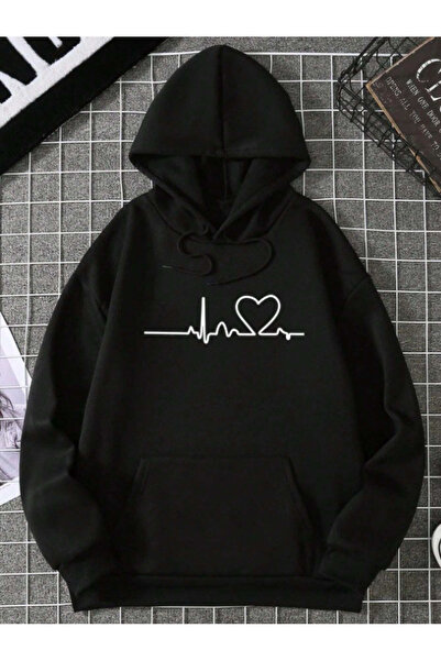 ZEMLİYA Φούτερ με κουκούλα Oversize - Φούτερ με στάμπα Cats