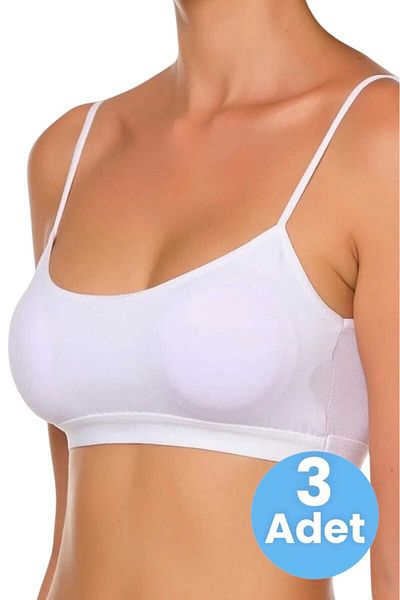 Tezzgelsin Half Athlete Bustier - Γυναικείο σουτιέν με λεπτές τιράντες σετ 3 τεμαχίων