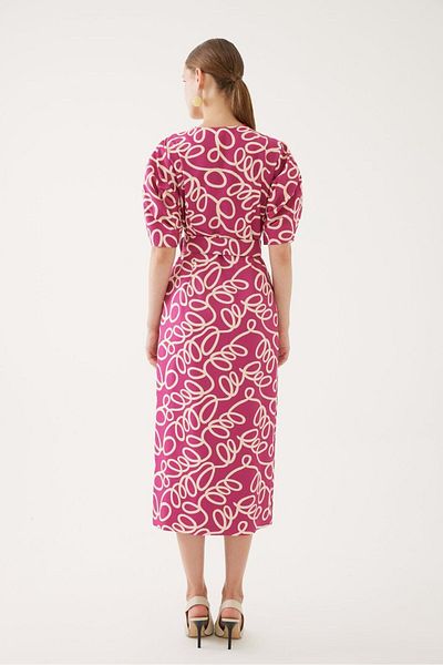 Exquise Belted Midi Dress