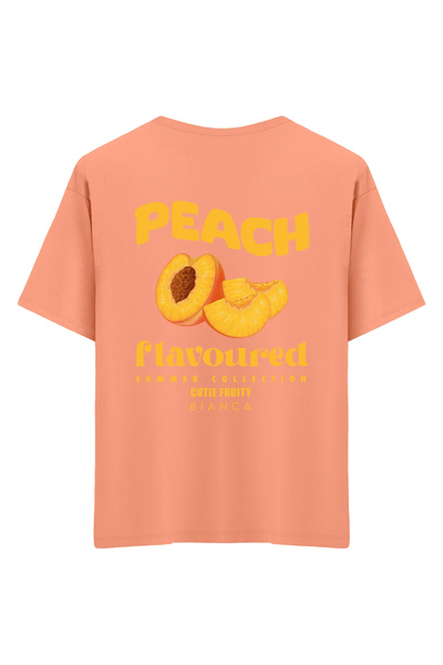 Mounte Bianca Unisex breskva - Oversize kroj T-shirt