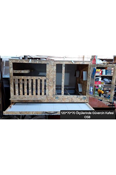 Harikalar Diyarı Çiftlik Güvercin Kafesi OSB - Kuş Kafesi - Evde Güvercin Besleme Kafesi - Modern Güvercin Kafesi 120x70x70