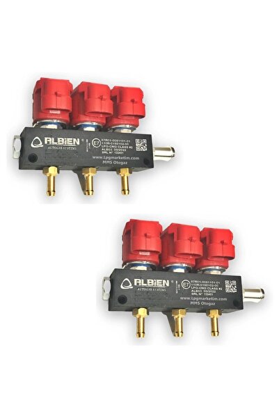 ALBİEN Albien 3+3 6 Silindir Lpg Enjektör Takımı 3 ohm Atiker Mimgas Uyumlu