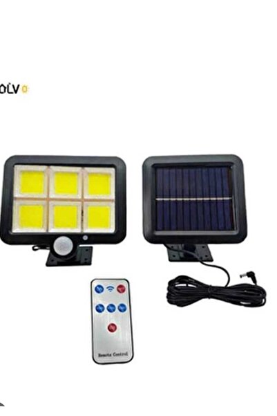 Dalian Home Güneş Enerjili Hareket Sensörlü Solar Lamba 120 LED Ayrılabilir Duvar Lambası Kumandalı