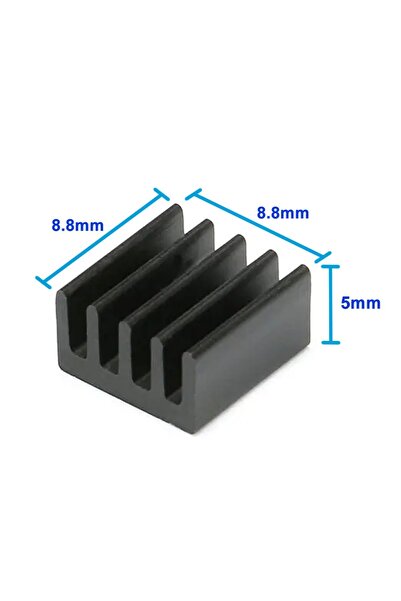 Genel Markalar 8.8mm x 8.8cm x 5mm Alüminyum Metal Soğutucu Blok Radyatör Amf...