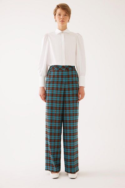 Exquise Plaid Trousers