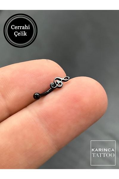 Karınca Piercing Black Left Wrench Eyebrow Ear Daith Snug Tragus Rook Piercing