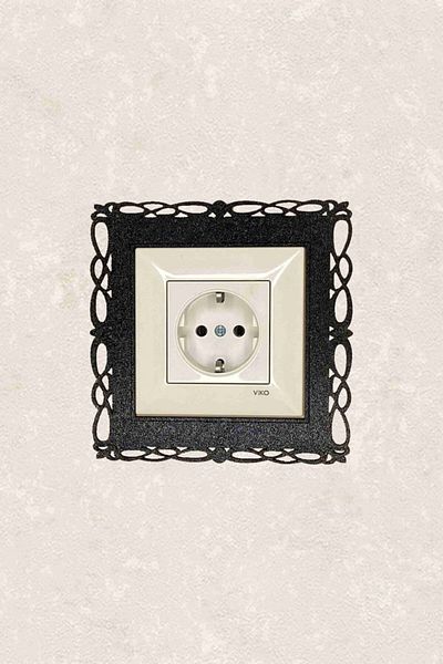 BLgrup 2145 Laser Cut Wooden Decorative Switch Socket Frame Single Decorative-2