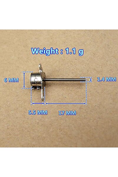 Roboyol Store Micro Step Motor Uzun Mil 6x5,5mm 2 Faz Long Shaft (dikkat Çok ...