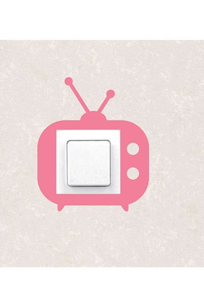 BLgrup 2127-p Laser Cut Wooden Switch Socket Frame Pink Single TV Room