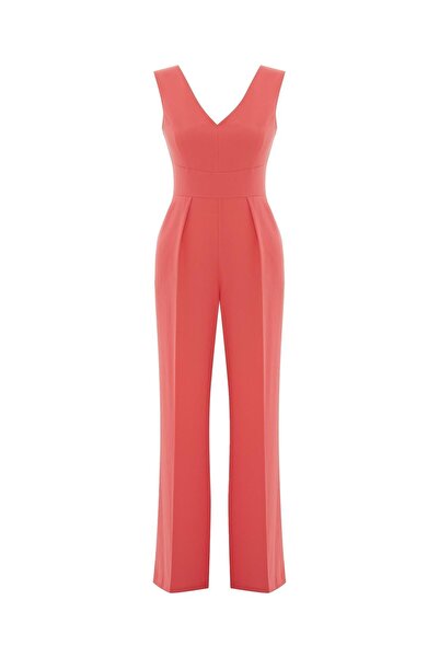Exquise V-Neck Wide Leg Jumpsuit