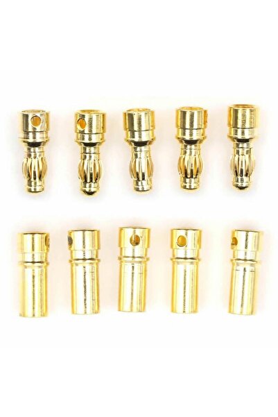 Roboyol Store 5 Çift 3.5mm Altın Kaplama Banana Dişi Erkek Soket 40a Pil Bata...