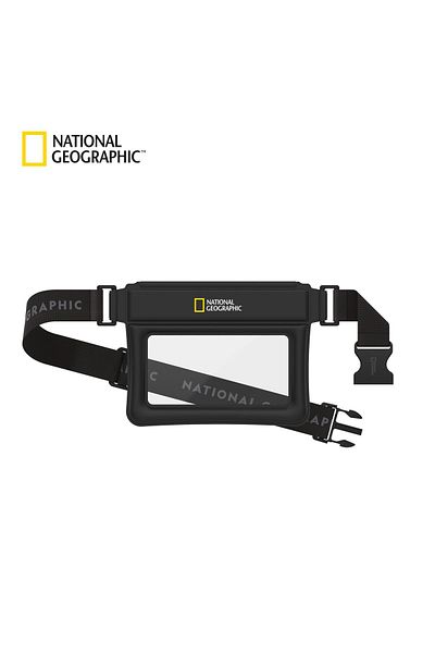 NATIONAL GEOGRAPHIC Waterproof Mobile Cross Bag - Black
