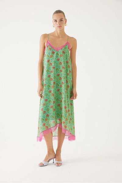 Exquise Rochie din șifon cu dantelă