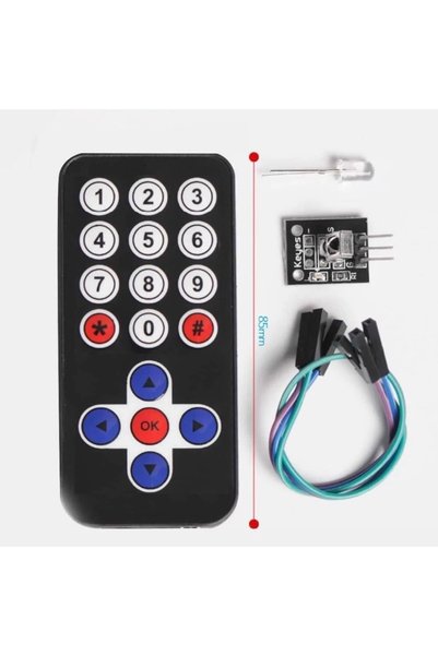 Roboyol Store Ir Alıcı Verici Kumanda Seti Kızıl Ötesi Kablosuz Uzaktan Alıcı...