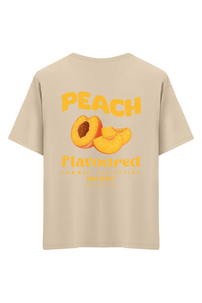 Mounte Bianca Unisex breskva - Oversize kroj T-shirt