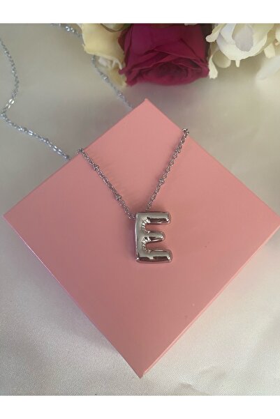 Asia by Leuvoié Asia By Leuvoié Gümüş Kaplama E Harfli Kolye