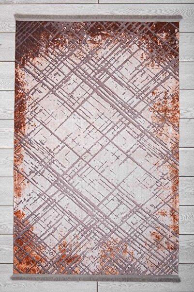 Oriente Home سجادة غرفة المعيشة منسوجة من الشنيل باللون البيج وقابلة للغسل وم...