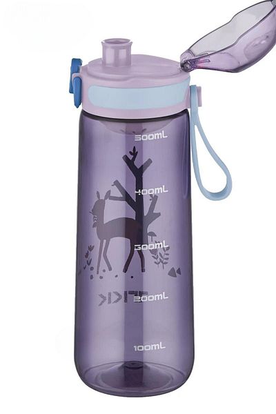 Vagonlife TKK 550ml Tritan Children's Water Bottle with Straw-Free Carrying Strap and Strainer