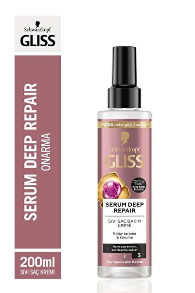 Gliss Serum Deep Repair Şampuan 400 ml + Sıvı Saç Kremi 200 ml